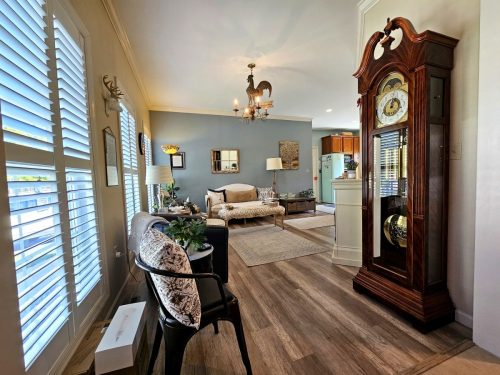 Window Clock Room Depth View