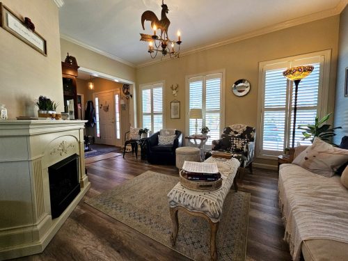 Fireplace Room Flow View