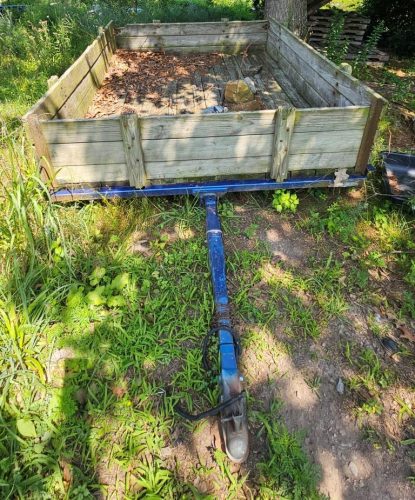 Utility Trailer Pair: Wood-Sided Hauler & Texas Bragg Flatbed 