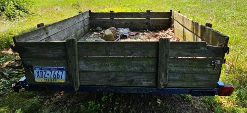 Utility Trailer Pair: Wood-Sided Hauler & Texas Bragg Flatbed 