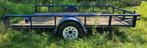 Utility Trailer Pair: Wood-Sided Hauler & Texas Bragg Flatbed 