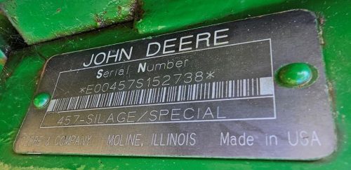 John Deere 457 Silage Special Round Baler